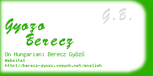 gyozo berecz business card
