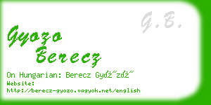 gyozo berecz business card